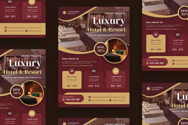 Best Luxury Flyer Templates – Glamorous & Fully Editable Flyers for High Society Affairs | Premium PSD and Vector File Formats Download